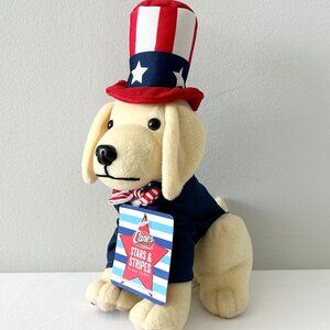 Raising Canes Dog Plush Stars Stripes Uncle Sam Patriotic Puppy Stuffed Toy 2019